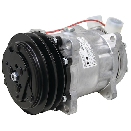 A & I Products Compressor, New, Sanden Style w/ Clutch (4643) 7.5" x7.7" x10.7" A-72504984